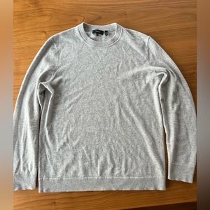 Cashmere Sweater. Theory. Light grey. Size medium